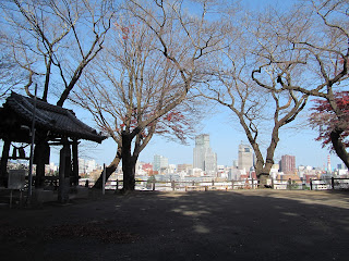 境内から見る仙台市街