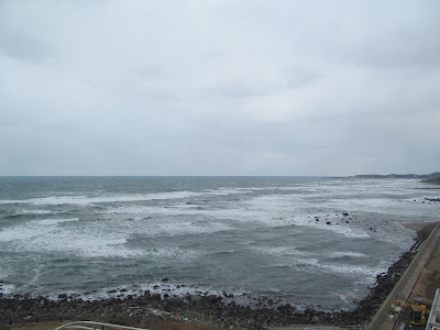 ねむの丘展望室から見た日本海